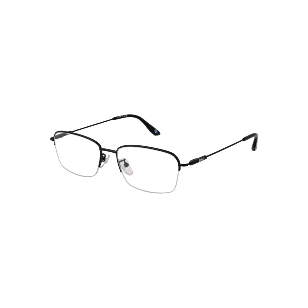 Bmw Men's Black Titanium Rectangle Optical Frames
