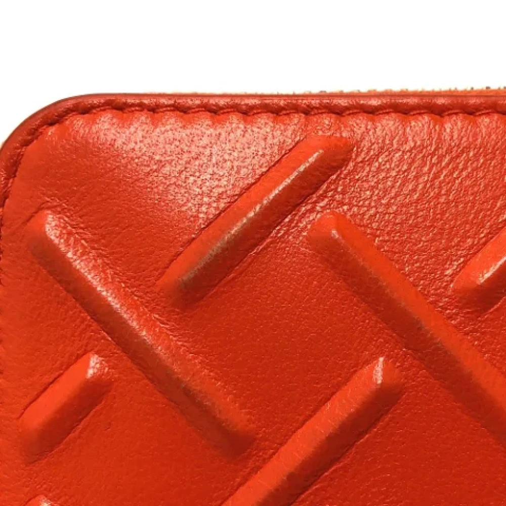 Bottega Veneta Vintage Pre-owned Leather wallets Orange Dames