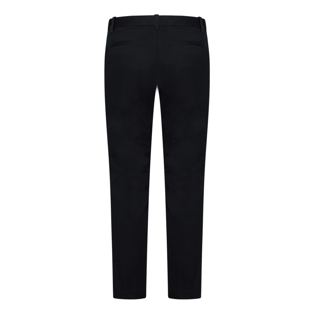 Polo Ralph Lauren Zwarte Slim-Fit Cropped Chino's Black Dames