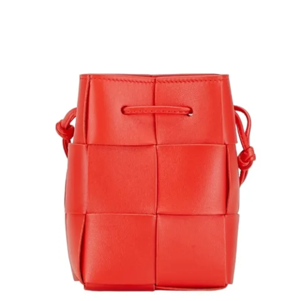 Bottega Veneta Vintage Pre-owned Leather handbags Red Dames