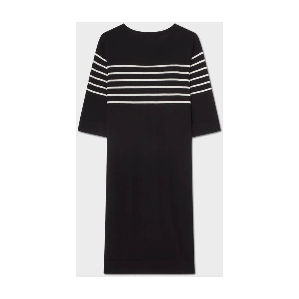 Busnel Nour Gestreepte Jurk Black Dames