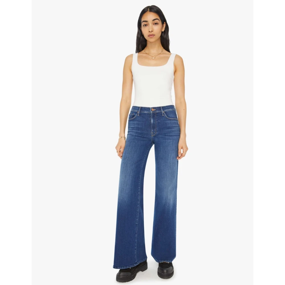 Mother Twister Sneak Blauwe Jeans Blue Dames