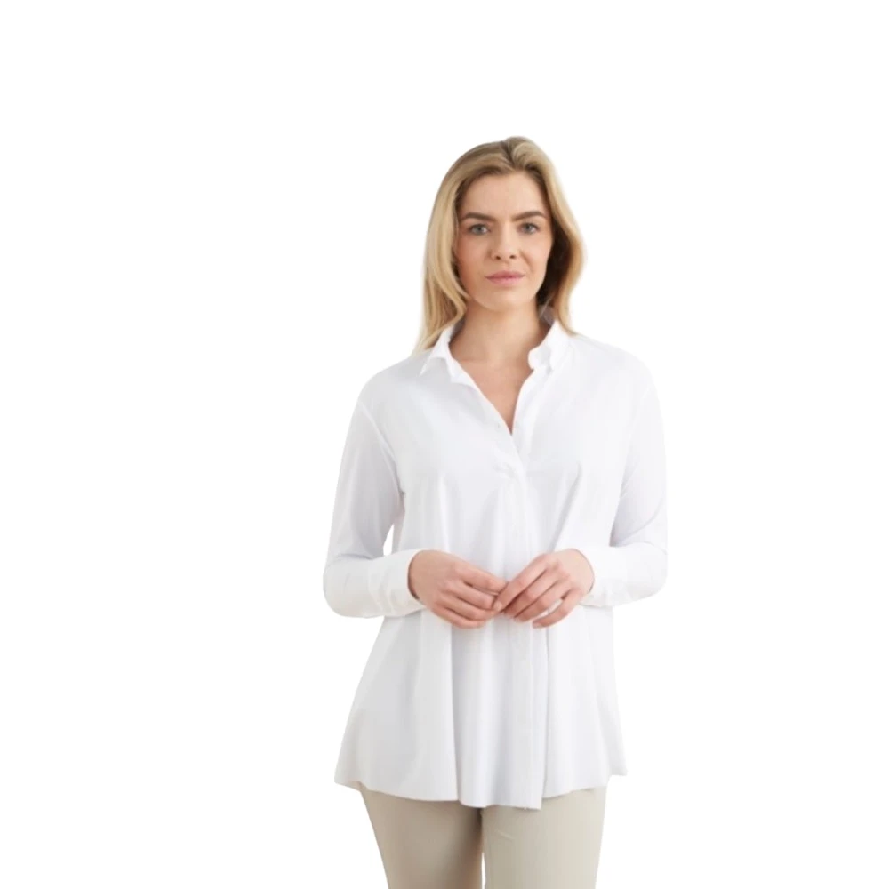 Japan Tky Kvinno Vit Blusar & Skjortor Dam, M, Milly Hemdbluse