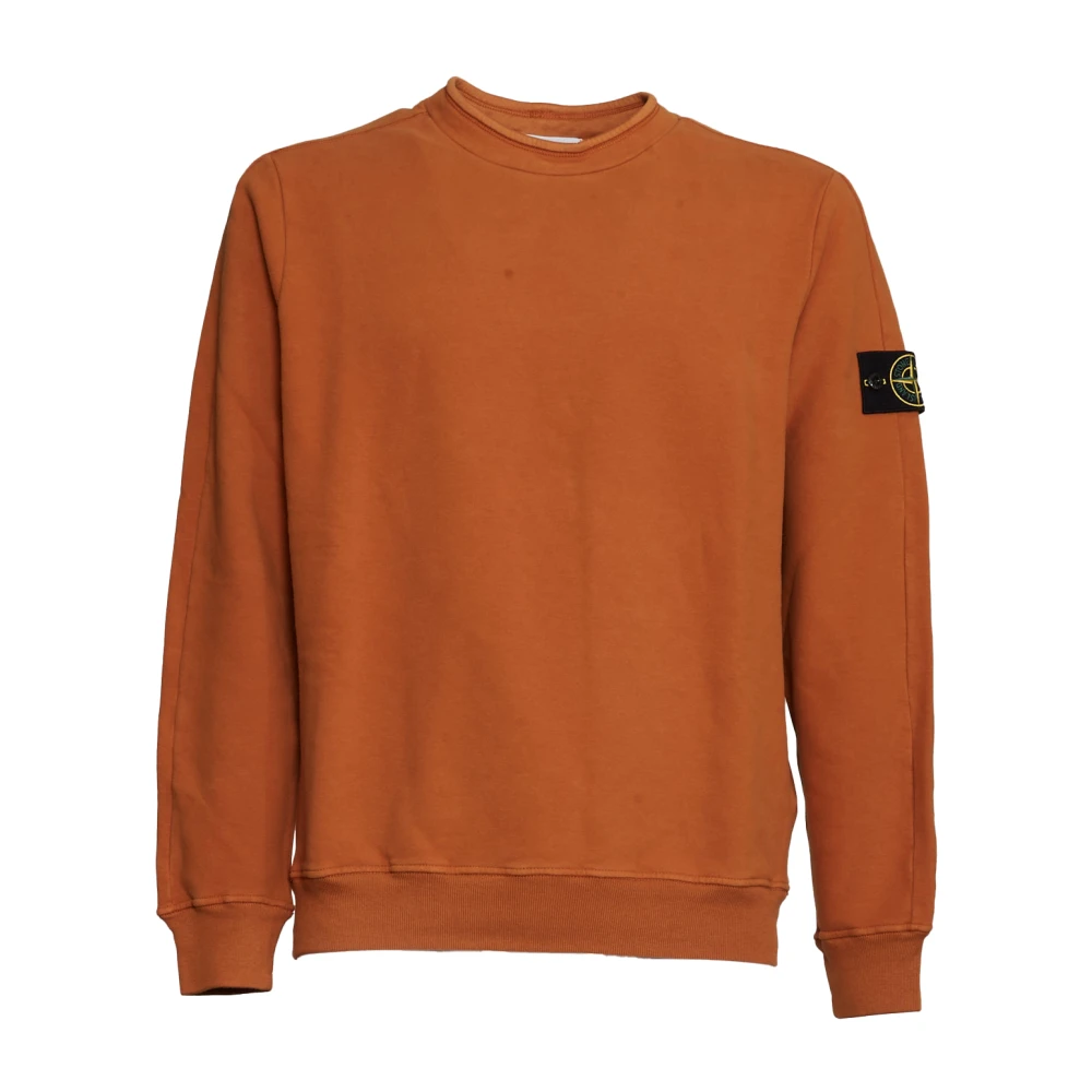 Stone Island Rust Sweatshirts voor Heren Aw23 Brown Heren