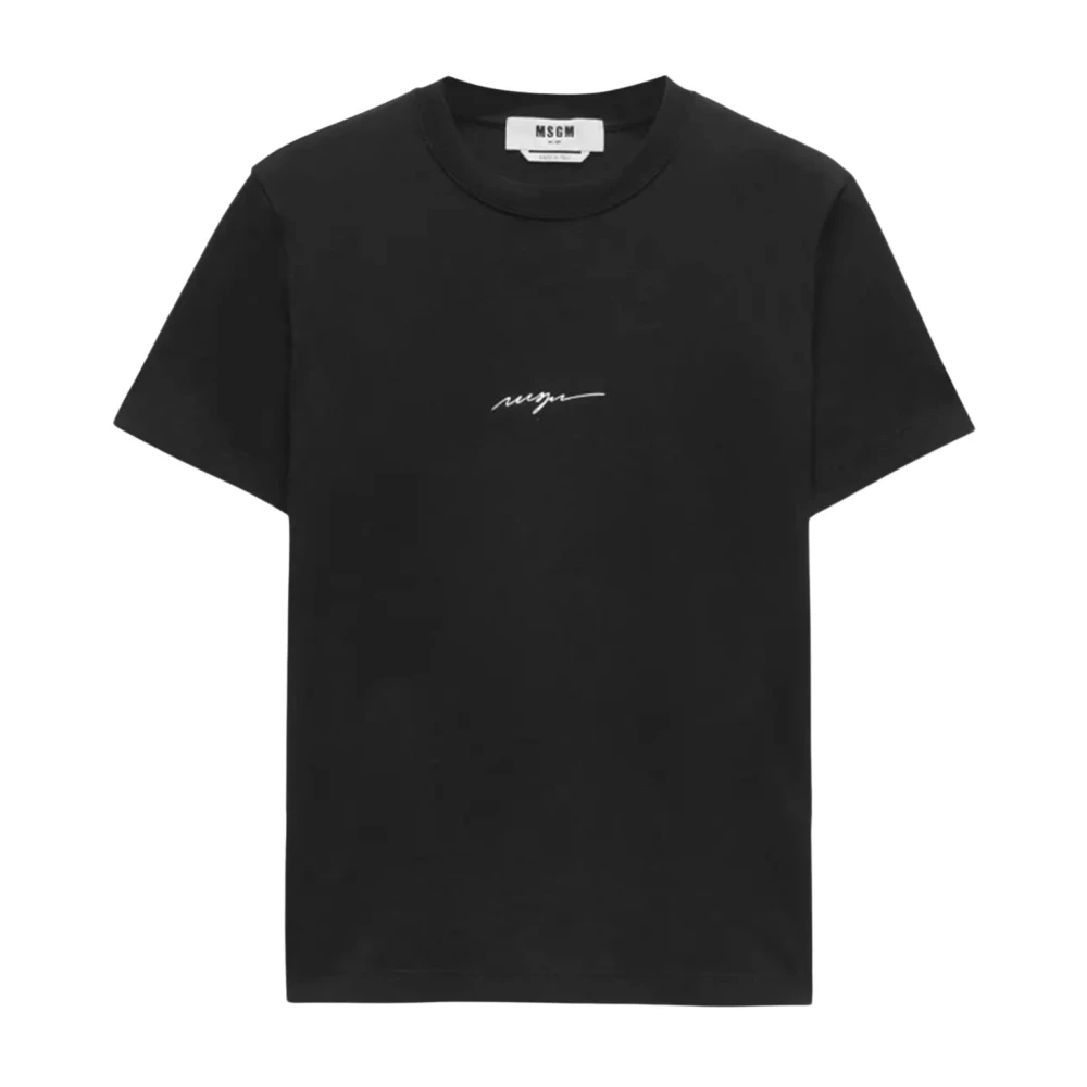 Msgm - Tops > T-Shirts - Black - Msgm - Modalova