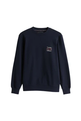 Broderad logotyp sweatshirt