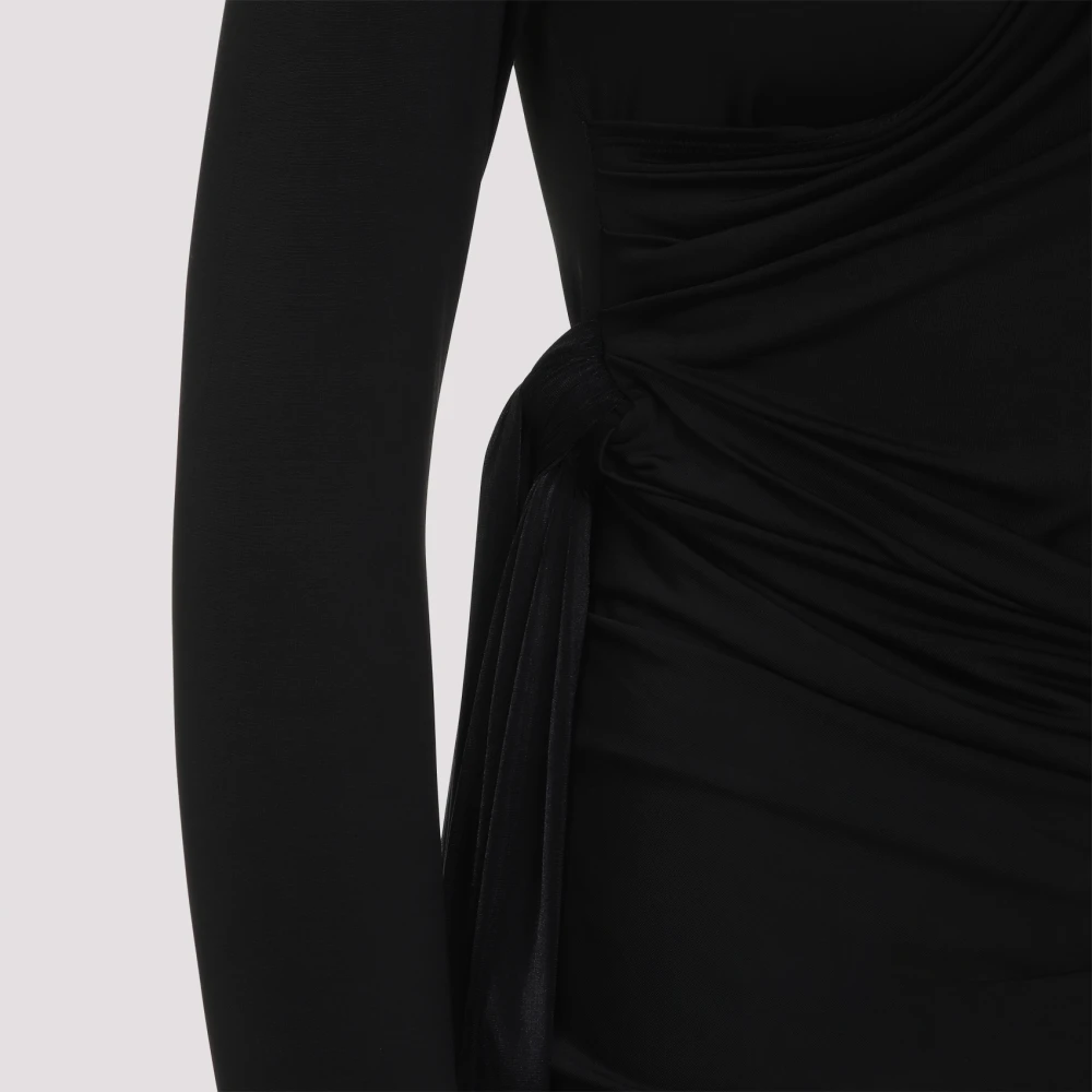 Diesel Kruislings effen top Black Dames