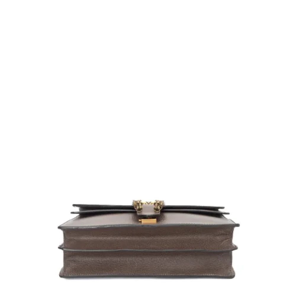 Gucci Vintage Pre-owned Leather gucci-bags Brown Dames