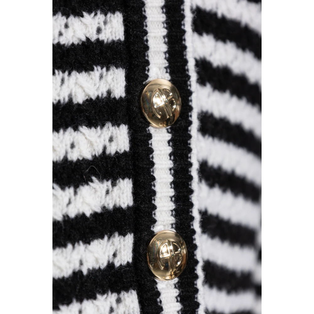 Anine Bing Wollen Vest 'Gwen' Black Dames