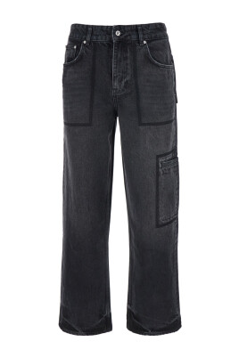 svart-denim-cargo-jeans