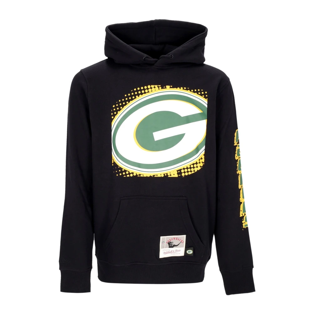 Mitchell & Ness Green Bay Packers Hoodie NFL 7.0 Black Heren