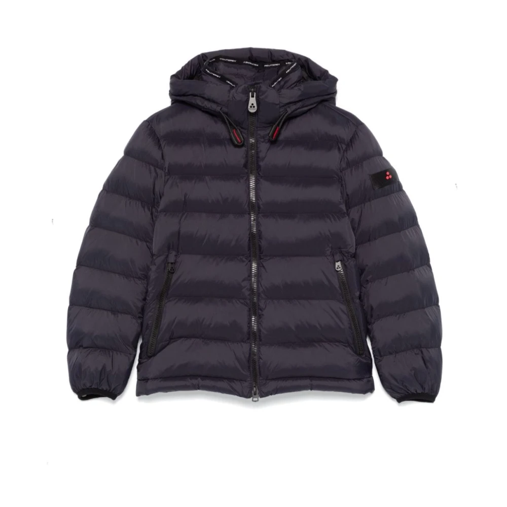 Peuterey Blauwe Gewatteerde Jas Blue Heren