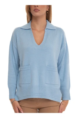 Mysig Pullover med Polokrage