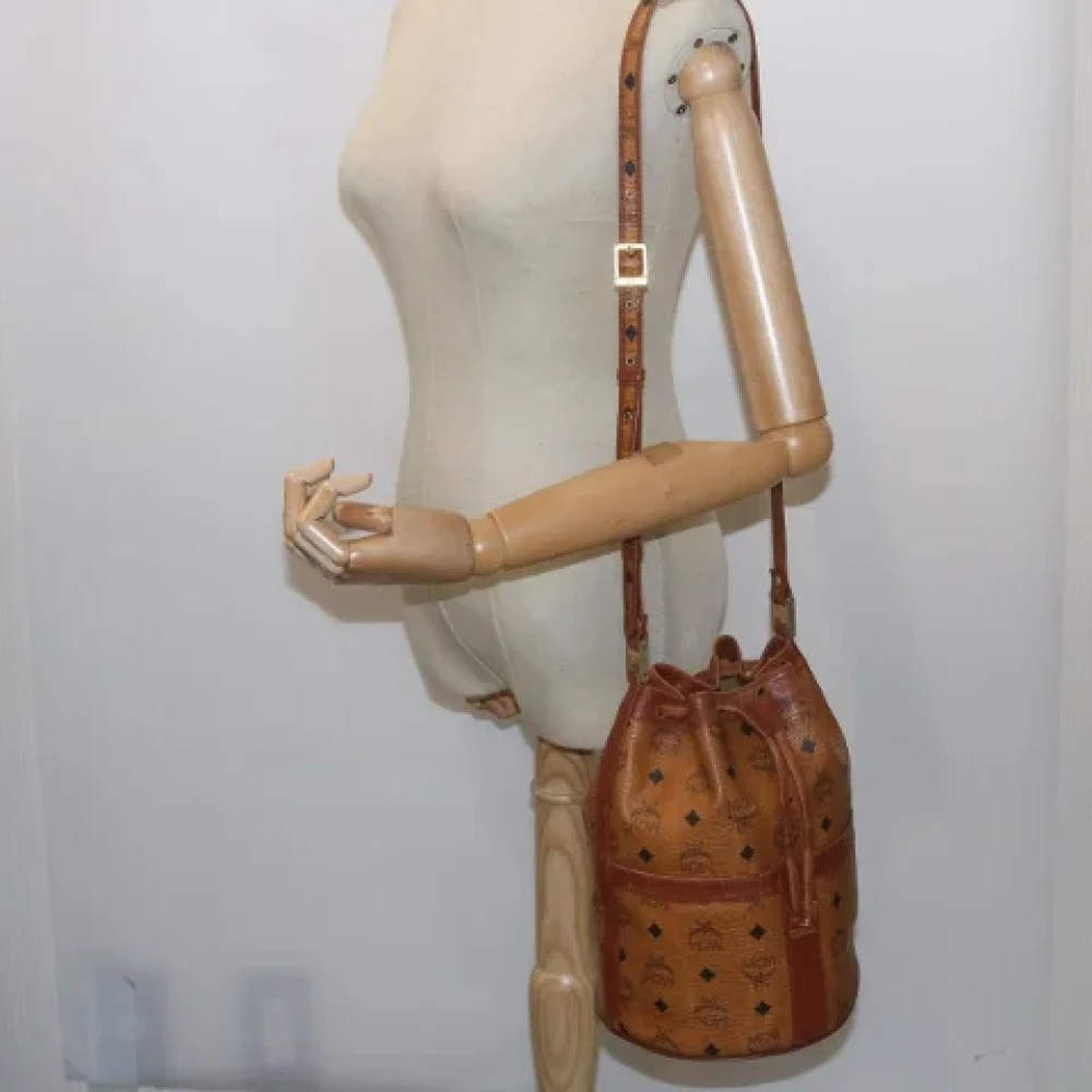 MCM Pre-owned Canvas shoulder-bags Beige Dames