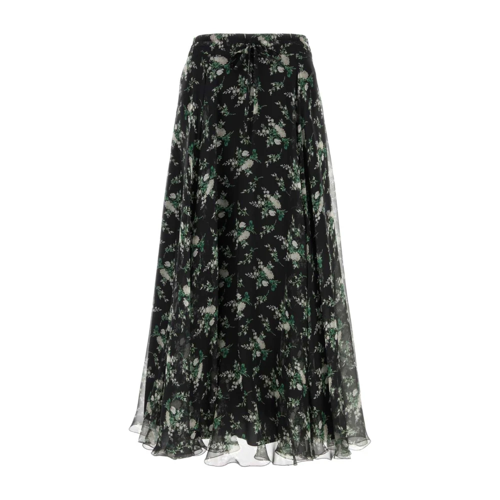 Dolce & Gabbana Women's Multicolor Printed Silk Skirt - Maxi Skirts - M - Skirts