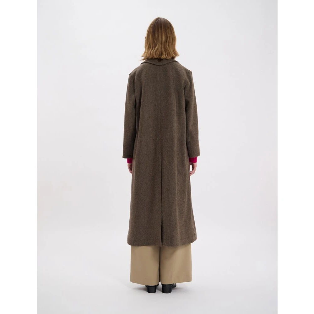 Ines De La Fressange Paris Denise Coat Brown Dames