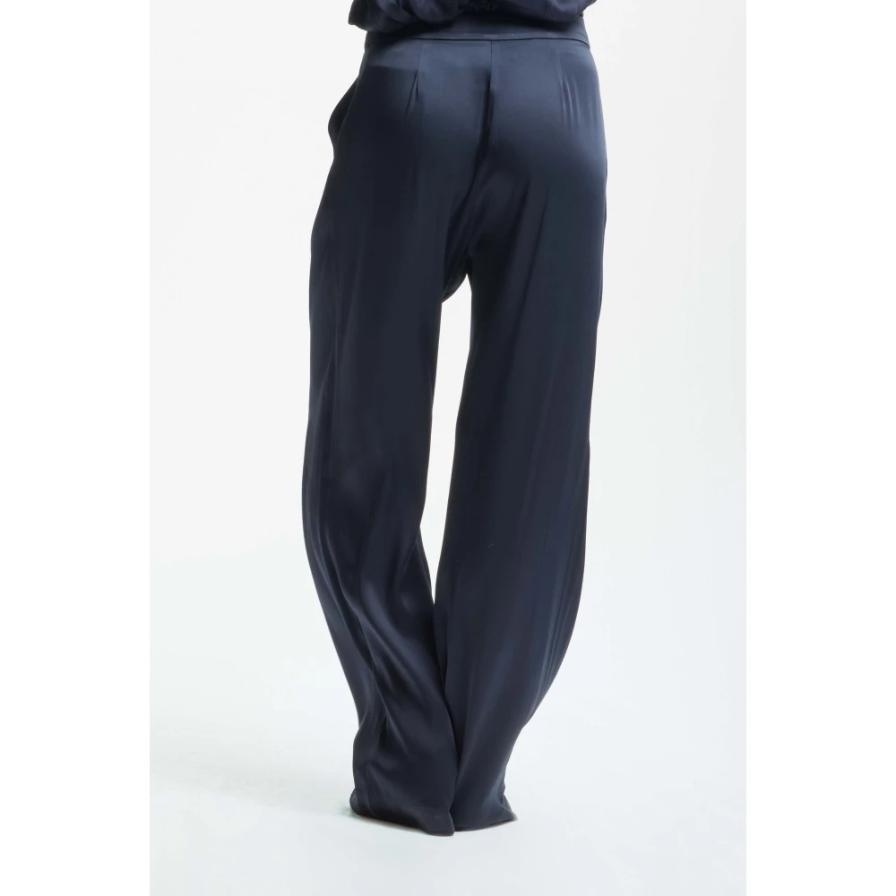 Kocca Elegante broek met plooien Blue Dames