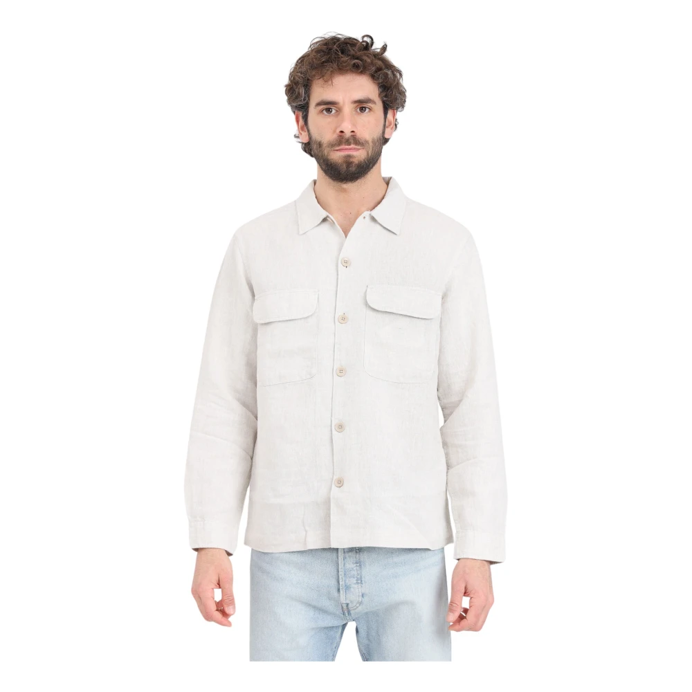 Selected Homme Casual Shirts Beige Heren