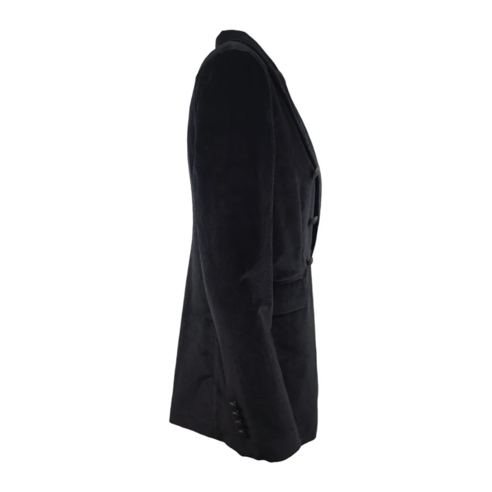 Circolo 1901 Devorè Dubbel-Breasted Fluwelen Blazer Black Dames