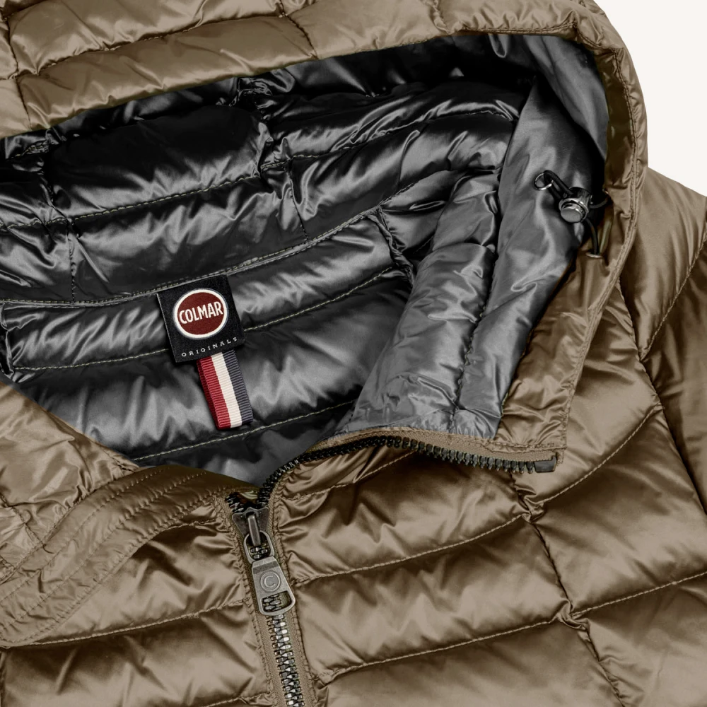 Colmar Dove Grey Winterjas met Rits Green Dames