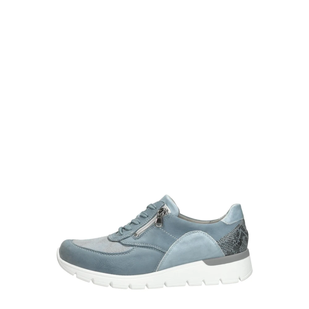 Waldläufer K-Ramona Veterschoenen Laag Dames Schoenen Blauw