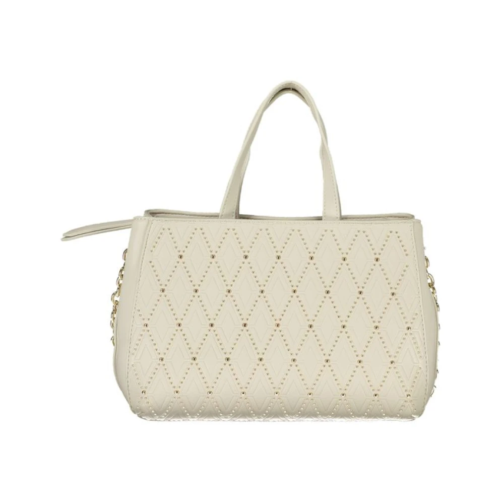 Valentino By Mario Valentino Women's White Polyethylene Handbag With Chain Handle