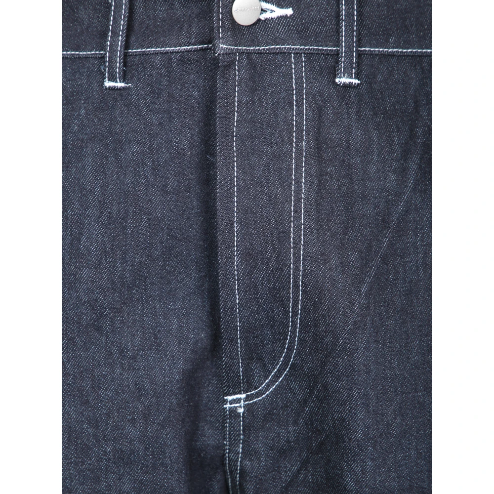 Junya Watanabe Blauwe Wijde Broek Blue Heren