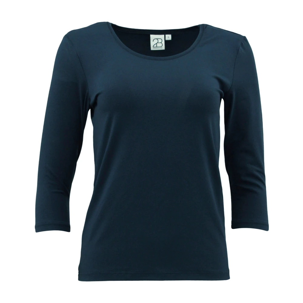 2-Biz Moulante Longue Manches Haut Blue Dames