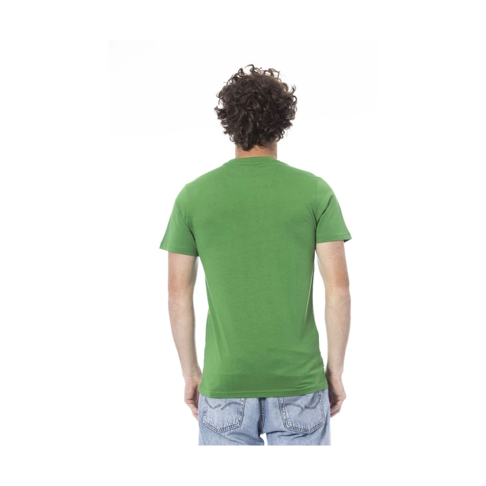 Cavalli Class Logo Print Korte Mouw T-shirt Green Heren