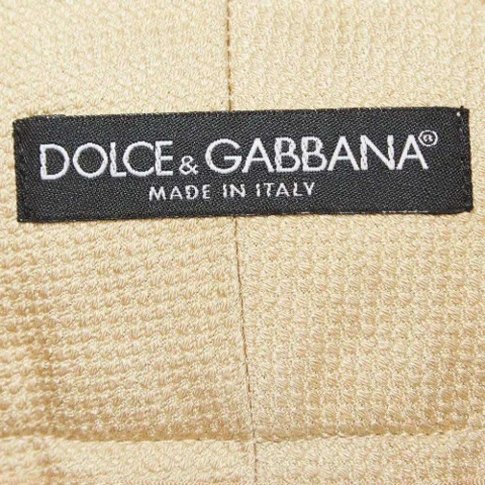 Dolce & Gabbana Pre-owned Cotton bottoms Yellow Dames