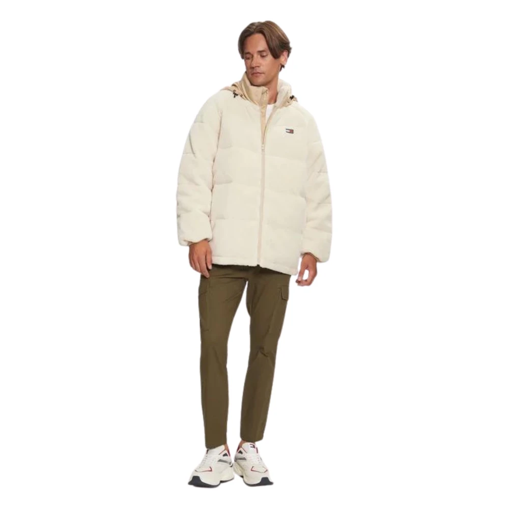 Tommy Hilfiger Beige Puffer Hooded Coat Beige Heren
