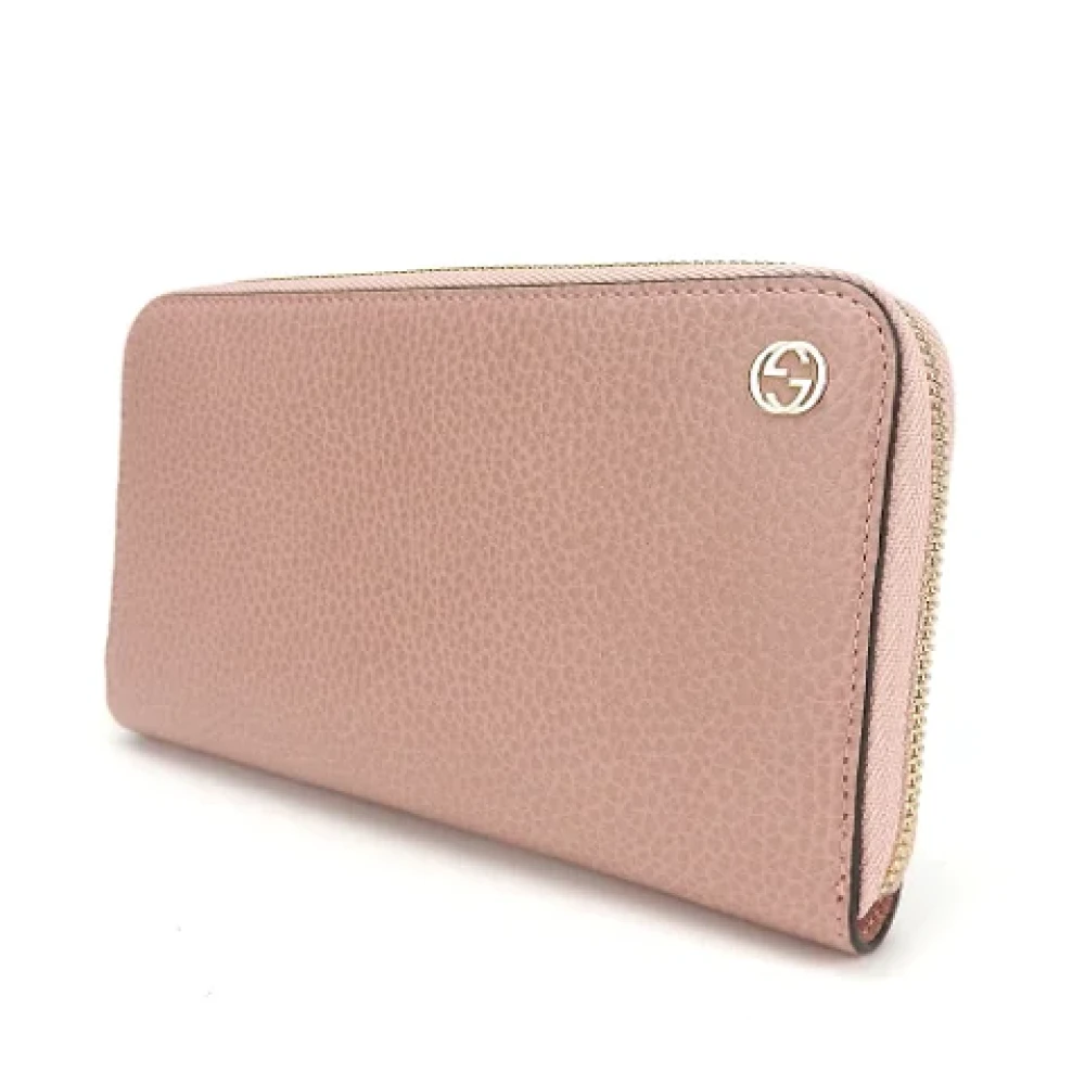 Gucci Vintage Pre-owned Leather wallets Pink Dames