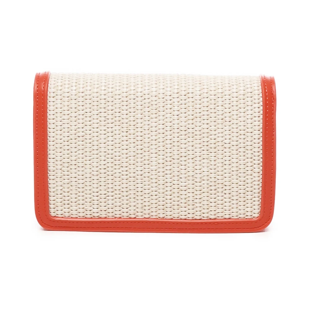 V73 Koraal Schoudertas met Leren Band Multicolor Dames
