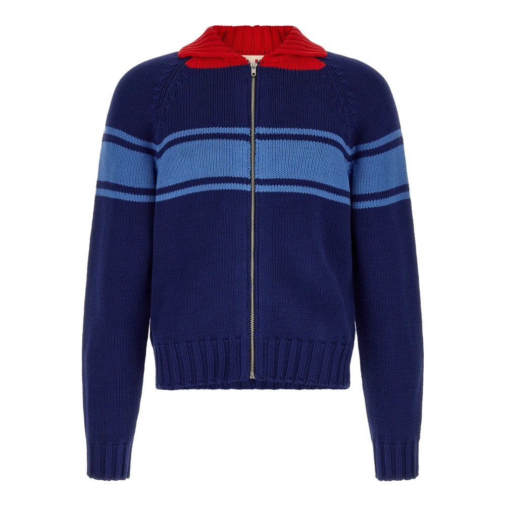 Marni Blue Cardigans, Male, Xl, Knitwear