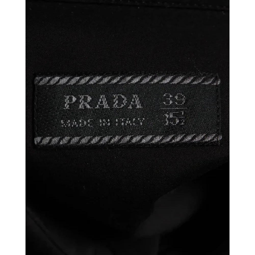 Prada Vintage Pre-owned Cotton tops Black Dames