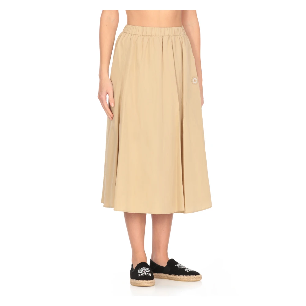 Kenzo Beige Rok van Katoenmix met Zakken Beige Dames