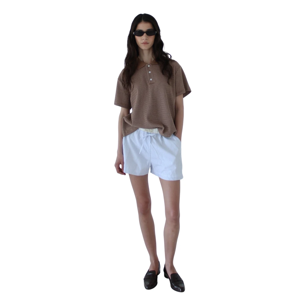 Designers Remix Sacha Polo Tee Brown Dames