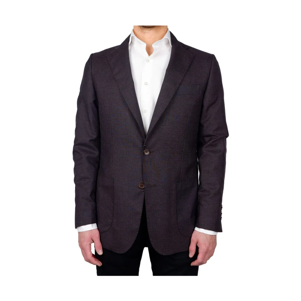 Made in Italia Bruine Maagd Blazer van Zuivere Wol Brown Heren