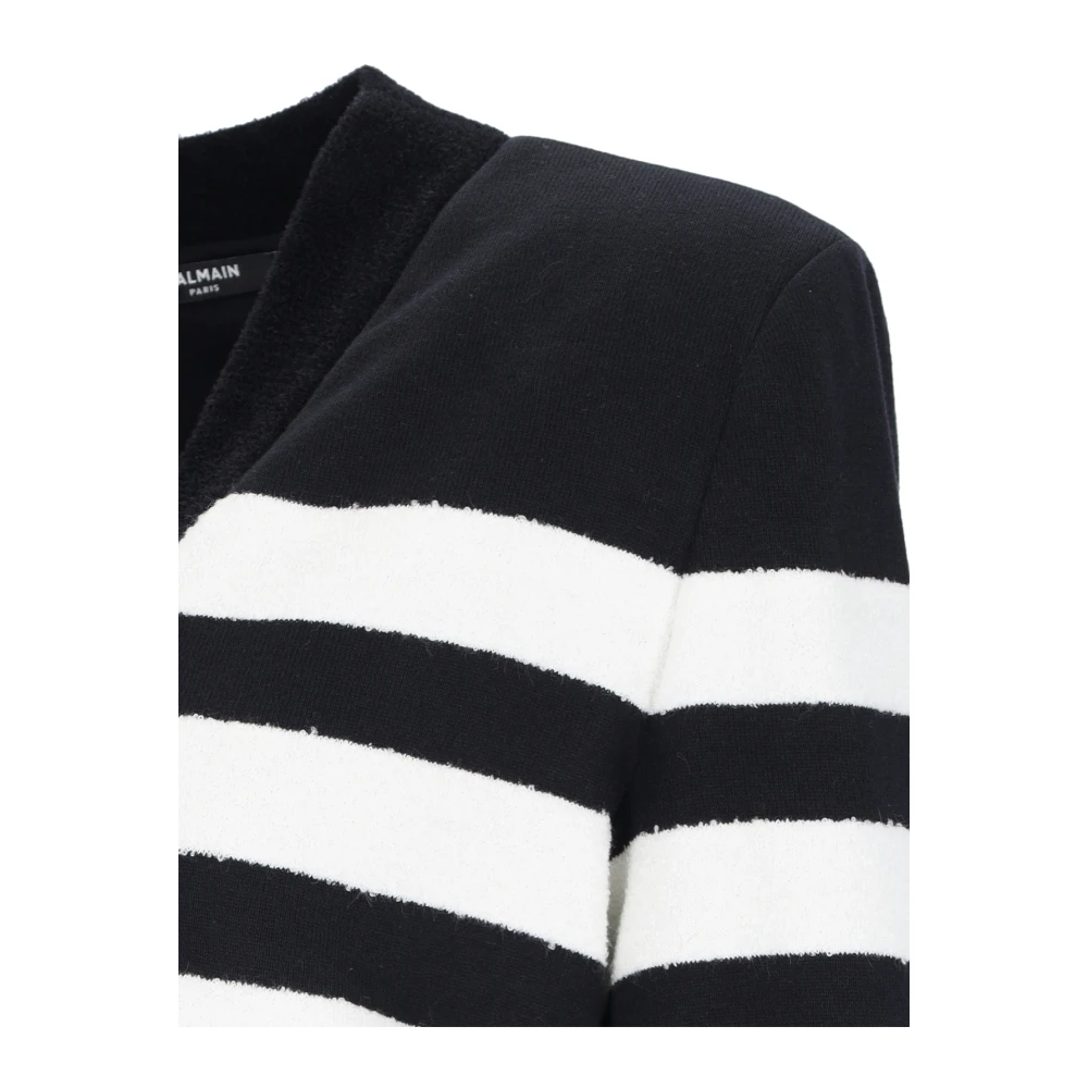 Balmain Zwarte Sweaters voor Mannen Black Dames