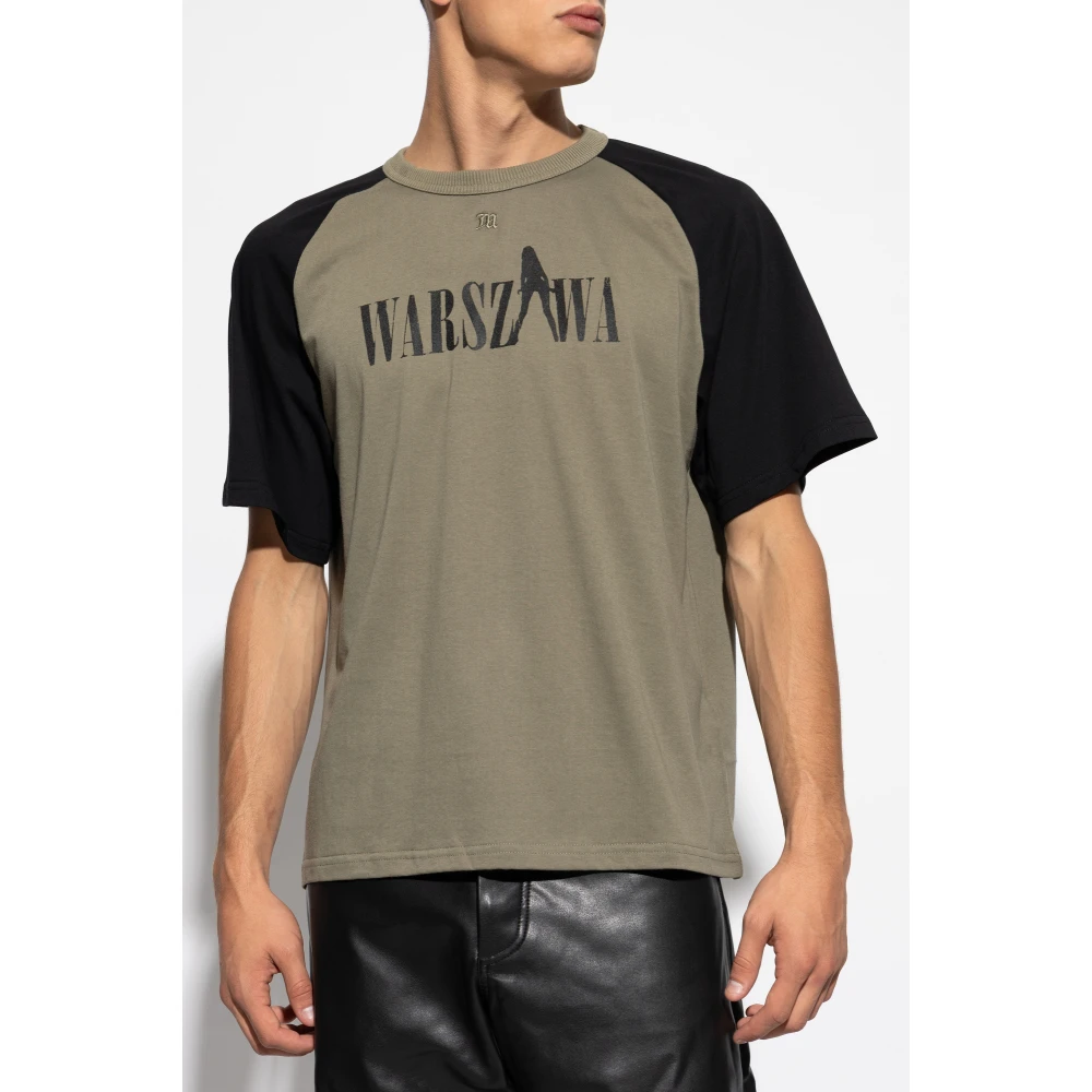 Misbhv Bedrukt T-shirt Green Heren
