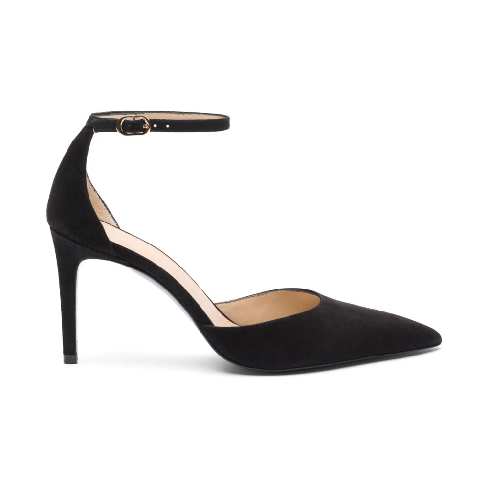 Stuart Weitzman Women's Black Pumps, 3 1/2 Uk, Power Strap 85 Pump