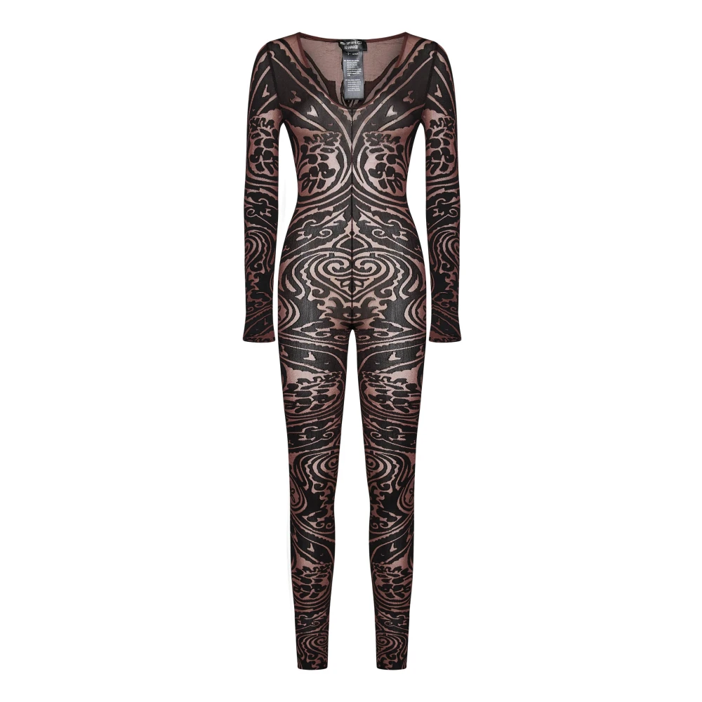 Wolford Bruine Paisley Overall Jurk Aw24 Multicolor Dames