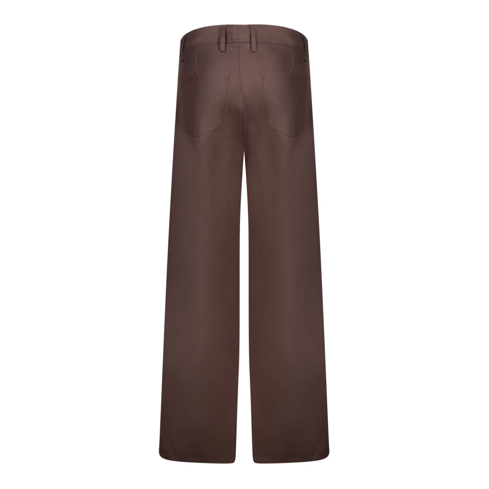 Séfr Bruine Wijde Broek Urban Stijl Brown Heren