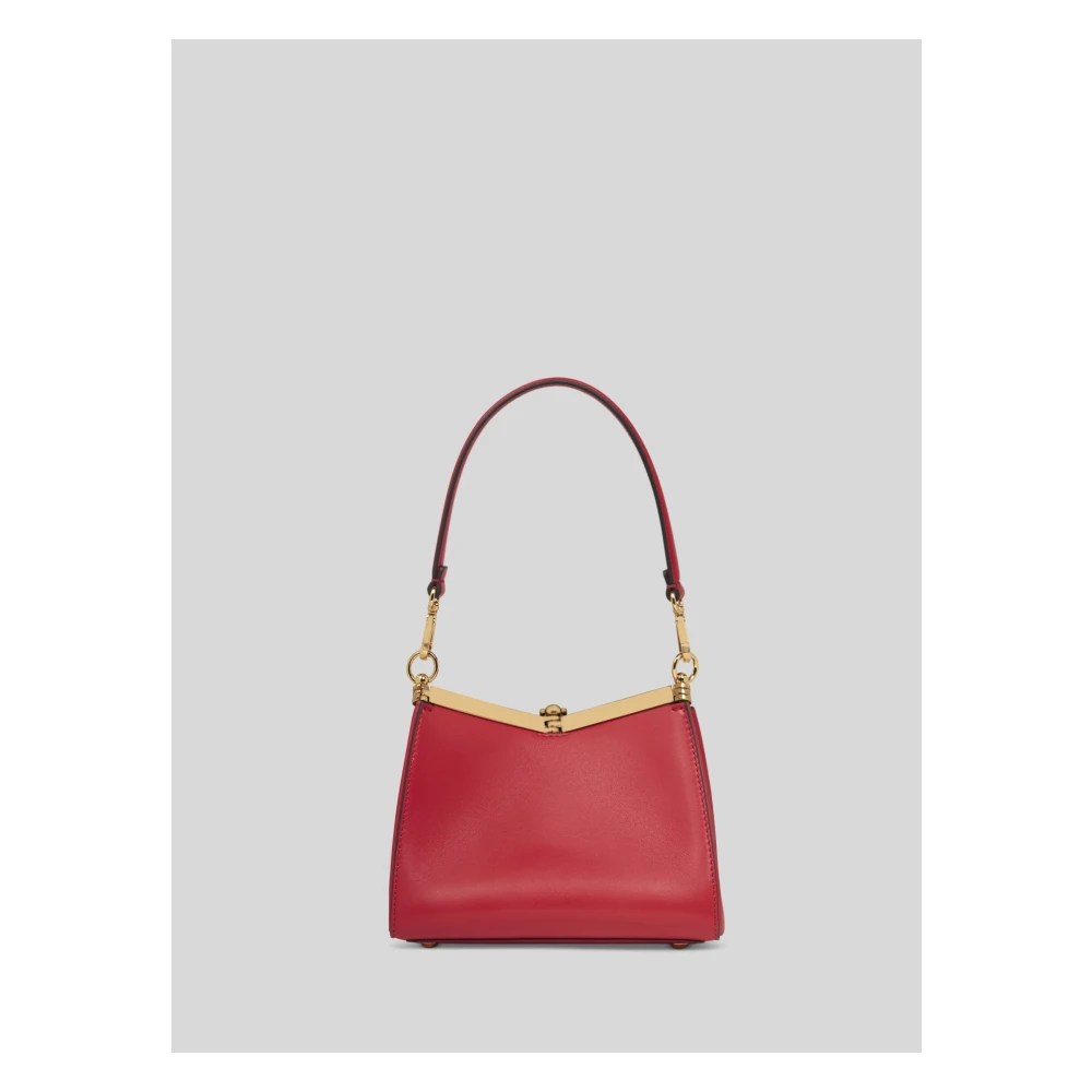 ETRO Rode Leren Mini Schoudertas Red Dames