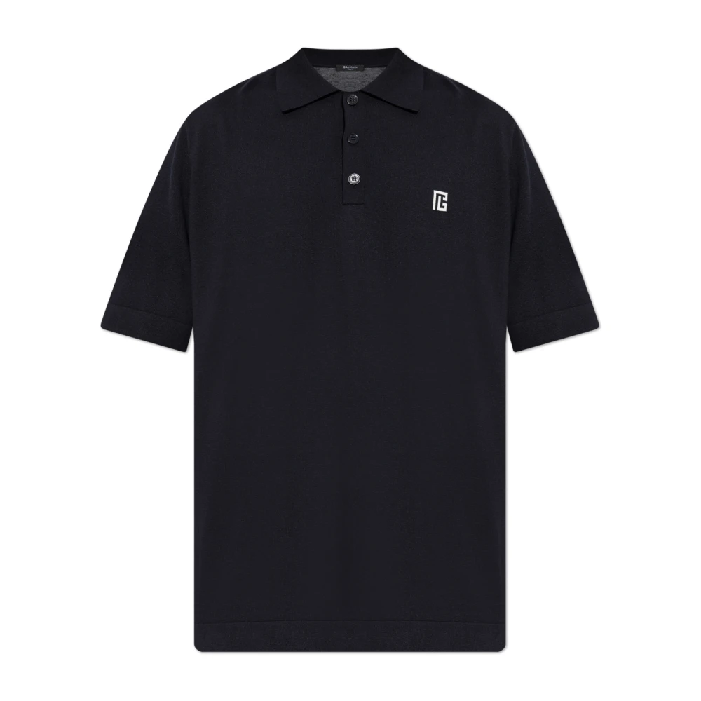Balmain Uomo Blu - Polo Con Logo - Tops - L