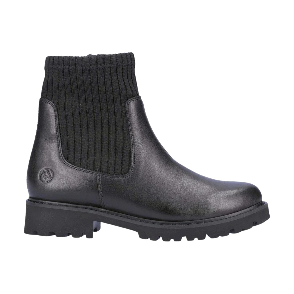 Remonte Women's Black Chelsea Boots, 4 Uk, Casual Closed Booties