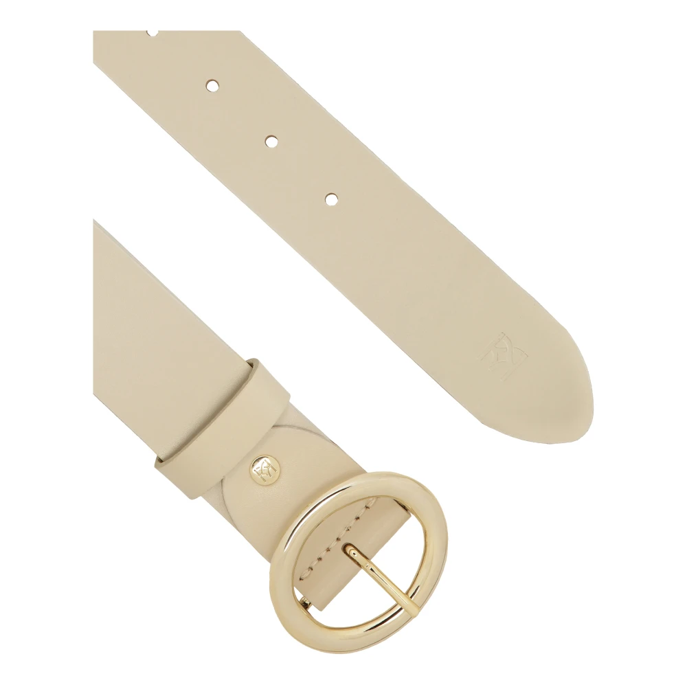 Kazar Brede leren band in roomkleur Beige Dames