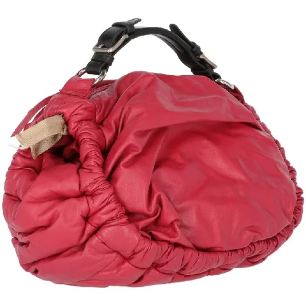 Marni Pre-owned Leather handbags Red Dames