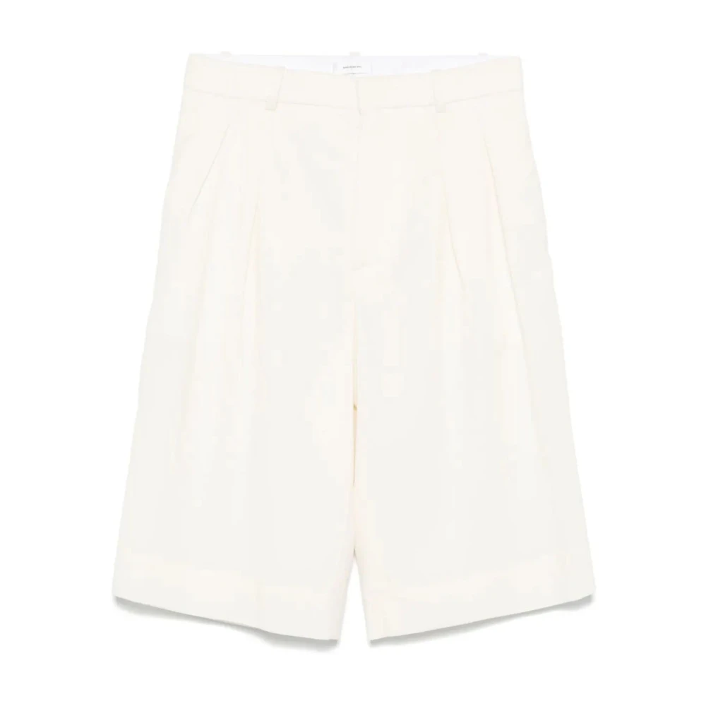 Wardrobe.nyc Off White Low Rise Shorts White, Dam