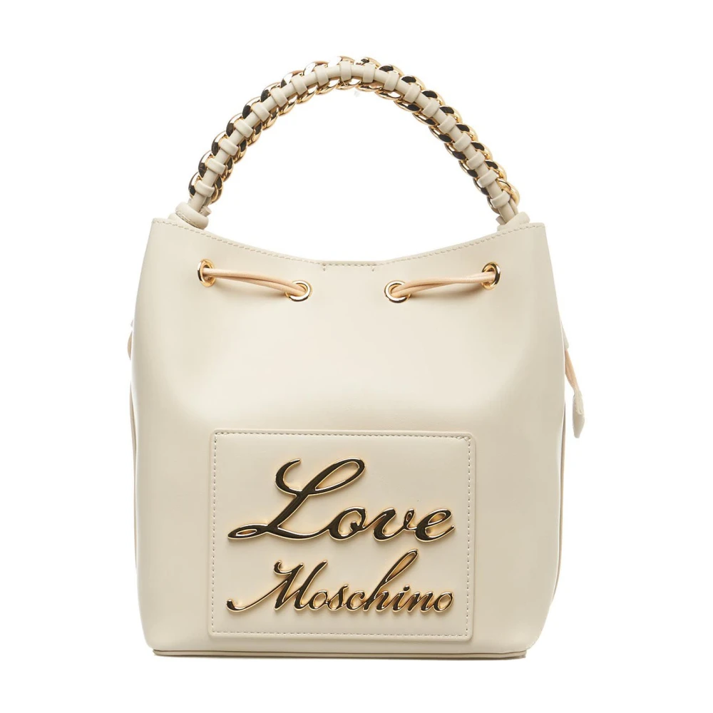 Love Moschino Witte Bucket Bag Rugzak White Dames